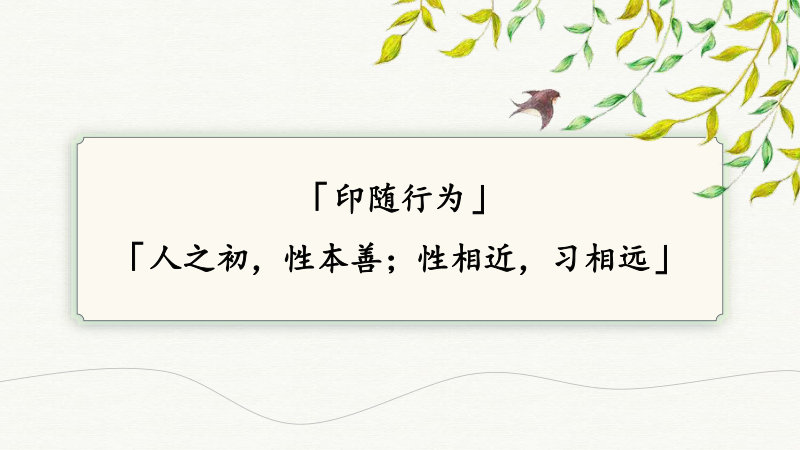 「印随行为」